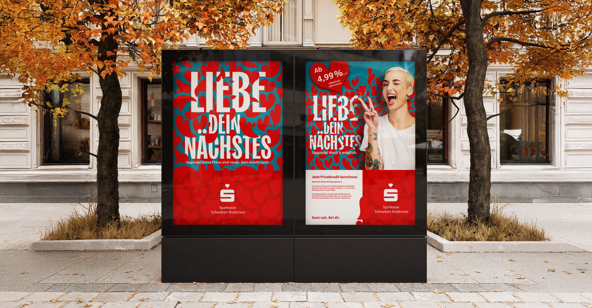 Marketingagentur Vogele aus Leipheim bei Ulm realisierte die Kampagne „Liebe deine Nächste“ für die Sparkasse Schwaben-Bodensee – kreativ, emotional und kanalübergreifend.